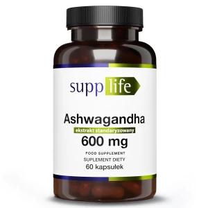 Supplife - Ashwagandha 600 mg - 60 kapsułek Supplife - Ashwagandha 600 mg - 60 kapsułek